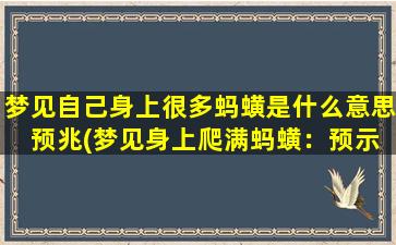 梦见自己身上很多蚂蟥是什么意思 预兆(梦见身上爬满蚂蟥：预示个人近期心情烦躁，可能会遇到烦心的事情，需要保持平静。)